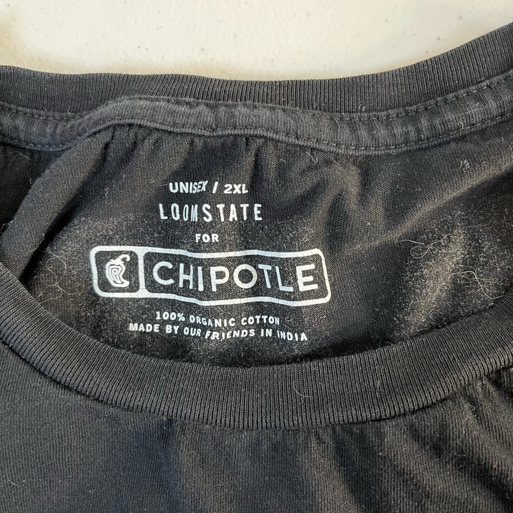 Loomstate Black Short Sleeve Tee Chipotle “as real as it gets” unisex 2X - Picture 4 of 9